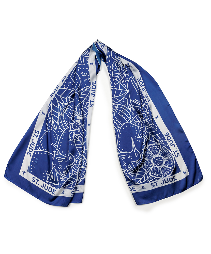 Primary image Hummingbird Garden Scarf – Blue
